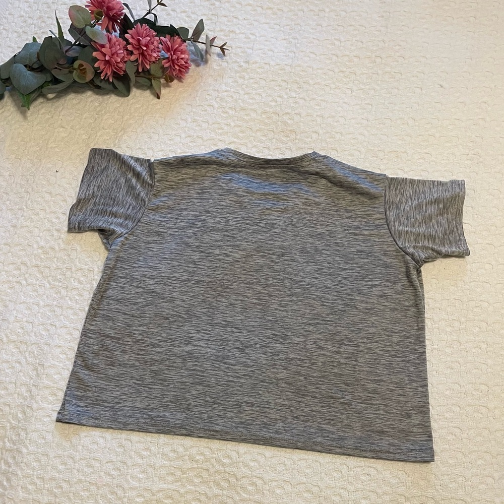 Essentials Heather Gray‎ women crop top
